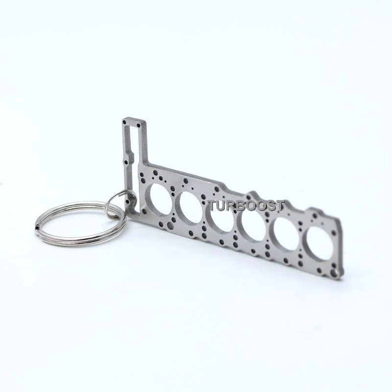 6-Cylinder Engine Head Gasket Pendant Keychain