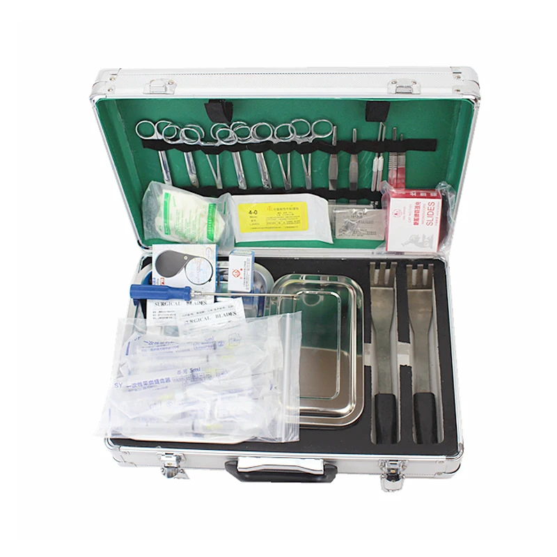 FSD-SS-2 Surgical Instruments Veterinary Stainless Steel Full Features Animal Dissection Kit