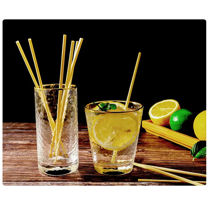 ECO friendly agave drinking straw 100% natural biodegradable disposable wheat straw