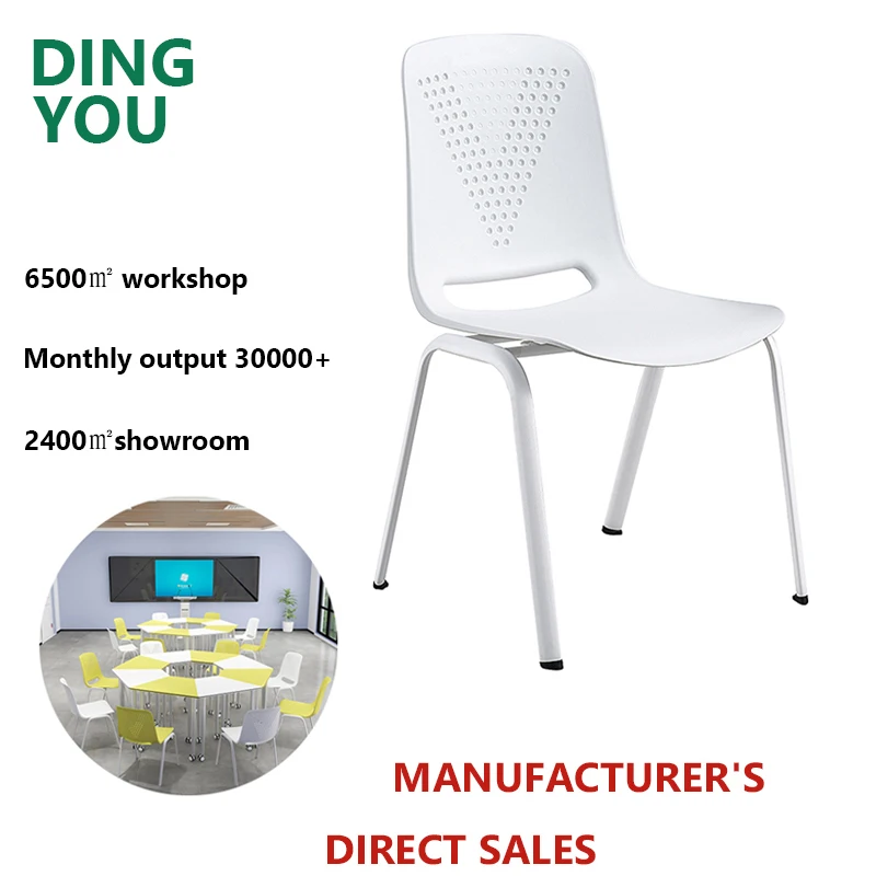 New Arrival polypropylene chair pp training chair office waiting stackable colored plastic chair for conference meeting room