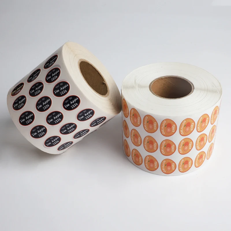 Custom Round Labels Stickers Waterproof Stickers Die Cut Packaging Labels In Rolls Fruit Wine Sticker Packaging Labels