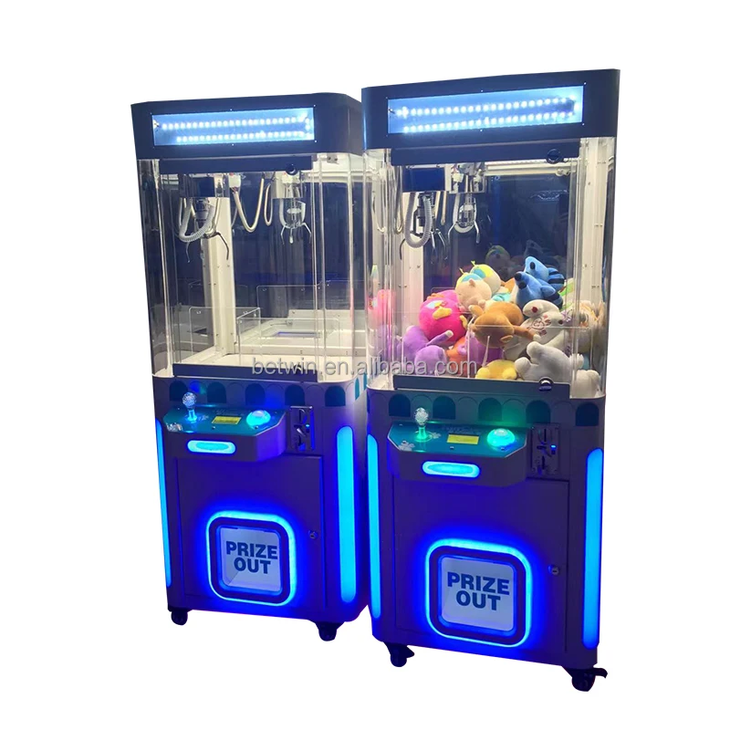 Mall Coin operated Mini Toy Soldier Plush Crane 30 Claw Crane Machine For Two Players