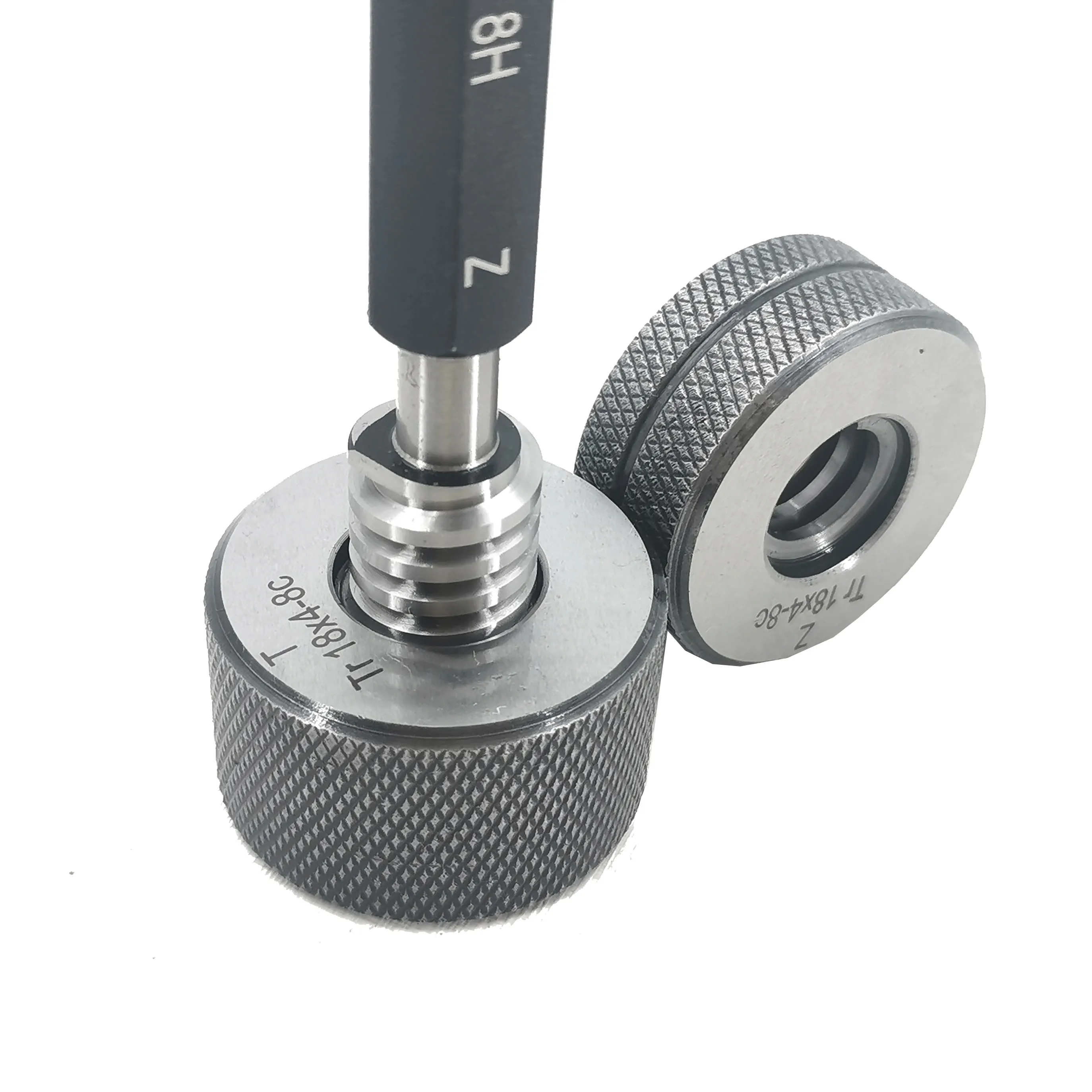 Customized High quality Trapezoidal 18x4 -8H/C Ring&Plug GO NOGO Thread Gauges for ANSI/ASME Reference