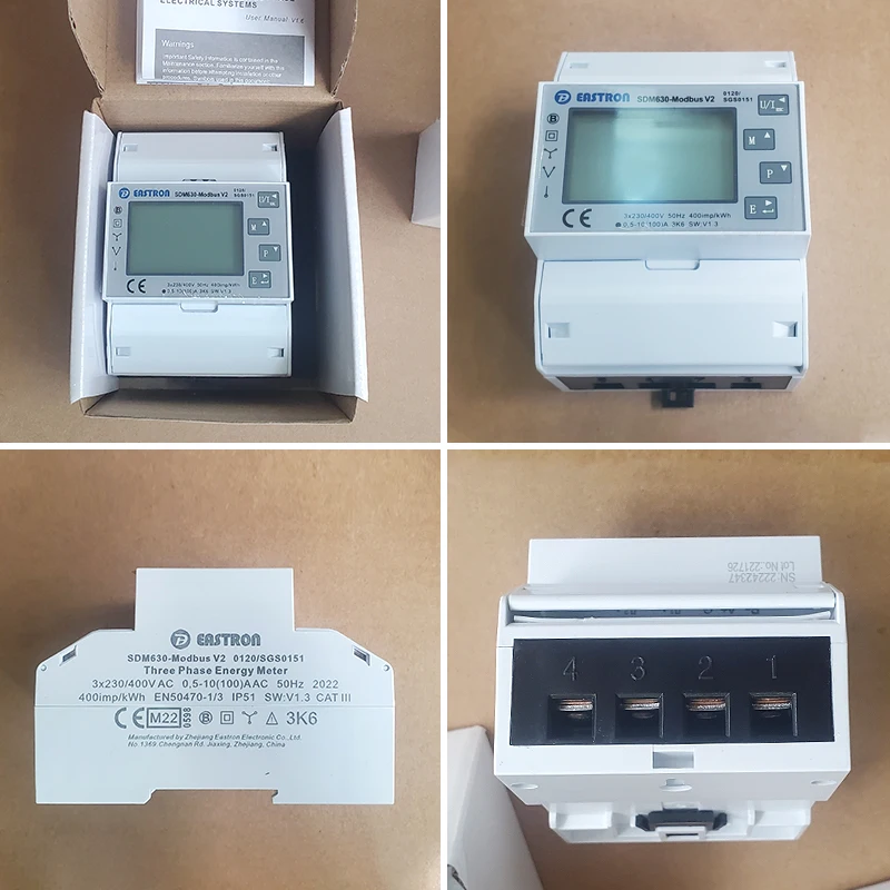 Трехфазный счетчик электроэнергии Deye Eastron SDM630Modbus V2 RS485