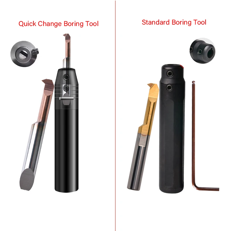 Internal Threading Tool MTHR 55/60 Range Teeth Quick Change Tiny Bore Cutter Tungsten carbide Mini Boring Bars