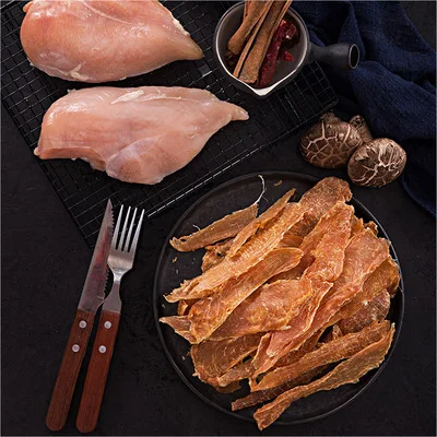
Pet chicken breast meat air-dried chicken breast broiler meat strip pet snack molar stick chicken slice 