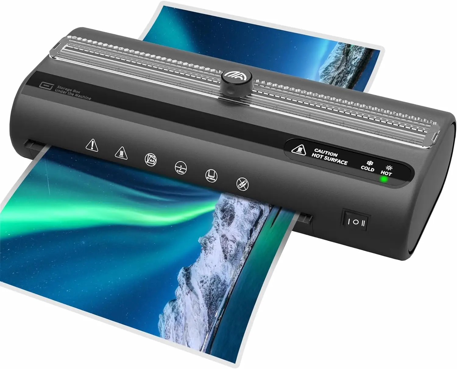 FNL003 Hot Cold Laminating A4 A5 A6 Paper Documents Sheet Lamination Machine with Storage Room