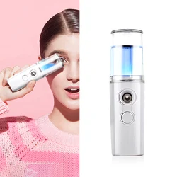 Wholesale usb portable mini facial hydrating machine nano cooling face mister