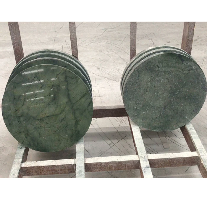 Luxury Good Quality Green Marble Coffee Table Top Dining Table for sale