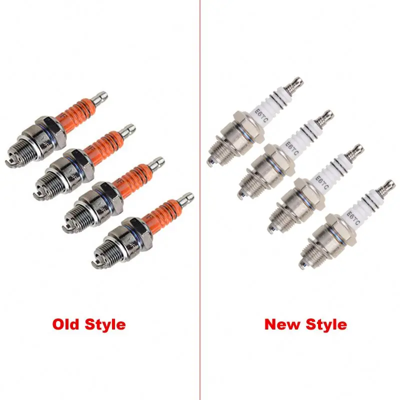 Hot Sale GOOFIT Spark Plug E6TC Replacement For 50-110cc ATV Ignition Plug Moped Scooter Go Kart Dirt Bike 4Pcs/Set