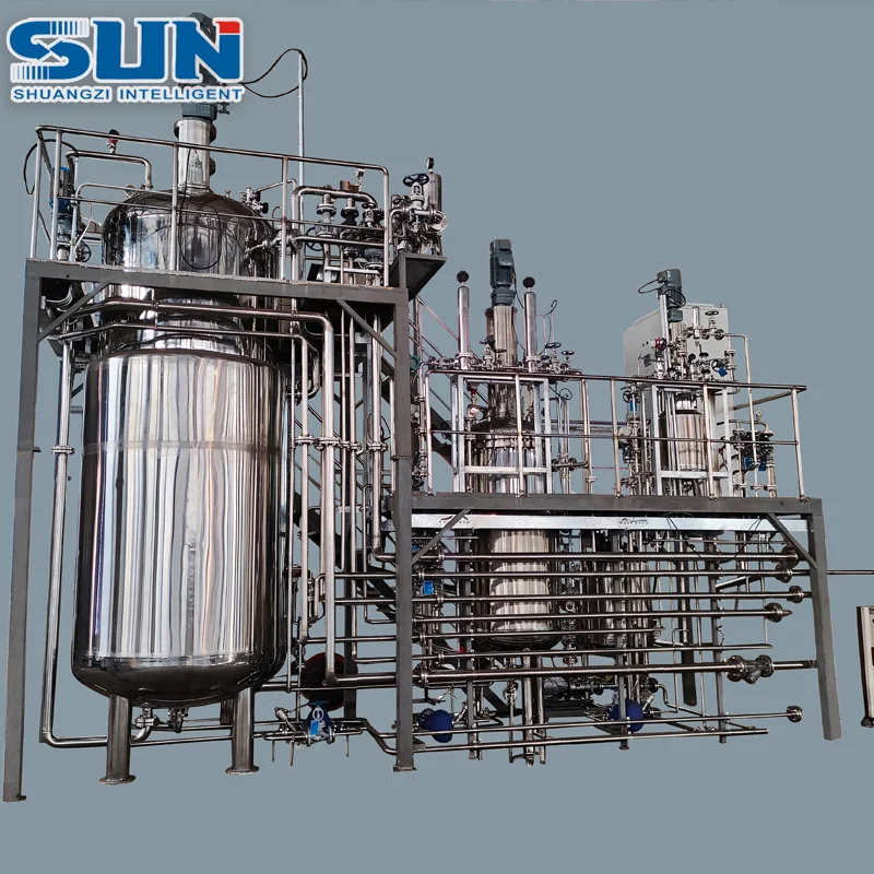 50L-500L-5000L Microbial Fermentor Bioorganic Fertilizer Active Bacteria Triple Fermentation Tank