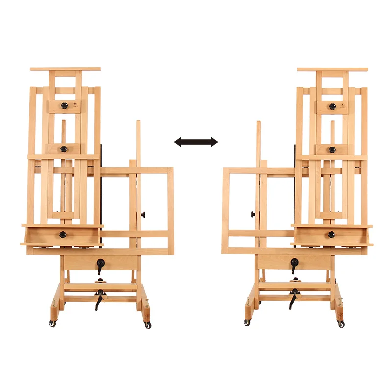Art Master Sliding Easel Can be Moved Left and Right Artist Master Studio Easel Heavy-Duty Display Easel DHJ-6