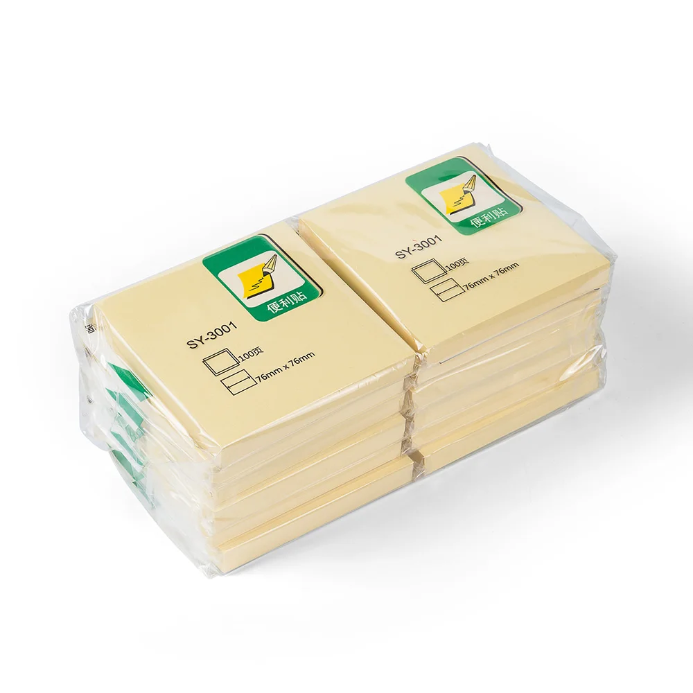 Дешевая полностью автоматическая записная книжка желтого цвета 3 на 3 дюйма квадратная записная книжка офисная записная книжка