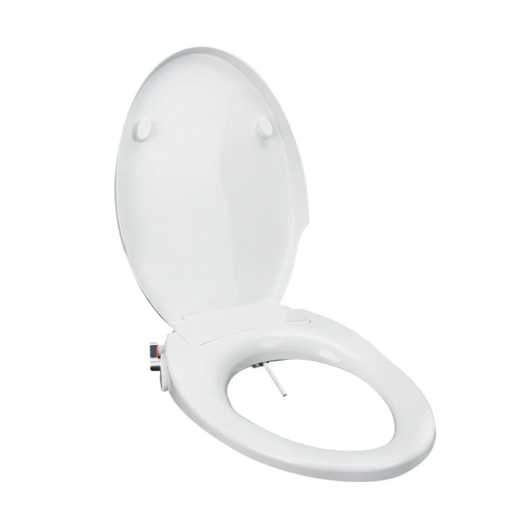 White Household V Type Replacement Slow-Close Toilet Seat Lid Set Plastic Bathroom Toilet Seats Cover Plate