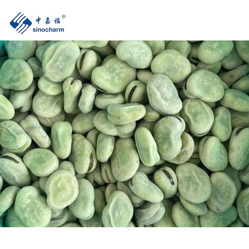 Sinocharm HACCP Frozen Vegetables Factory Price 10kg Wholesale Bulk Green Broad Beans IQF Broad Beans