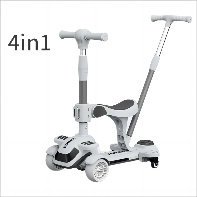 4in1 3 Wheel With Adjustable Height Folding Kids Ride-on Cars