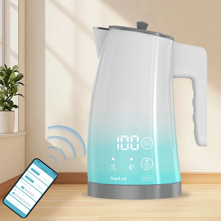 2024 Most Popular Modern High Quality Portable Cordless Voice and App Control Electric Kettle with Temperature Control
