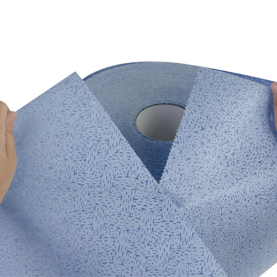 Meltblown Nonwoven Oil Absorbing Wipes Microfiber Printhead Glasses Cloth Roll Industrial Cleaning Wipes