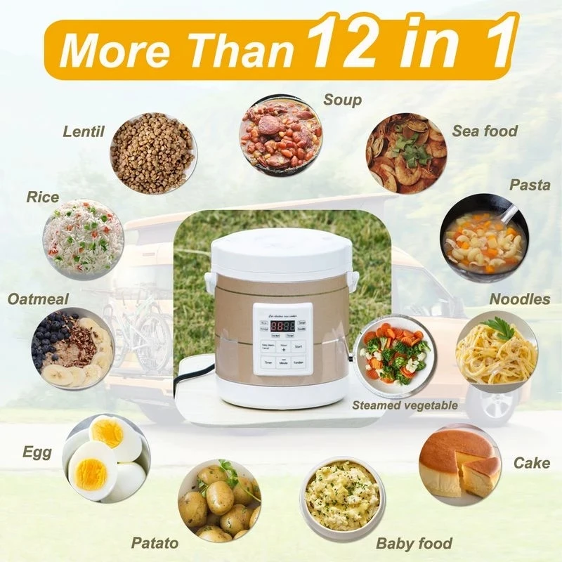 Electric Car Truck Soup Porridge Cooking Mahine Mini Rice Cooker Enough for Two to Three People