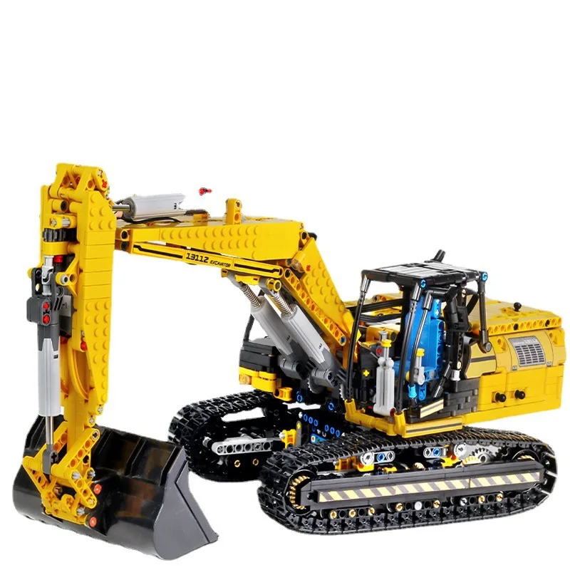 Mould King 13112 RC Car App Motorized Excavator Toy Kids Diy Assemble Technic Building Blocks Bricks