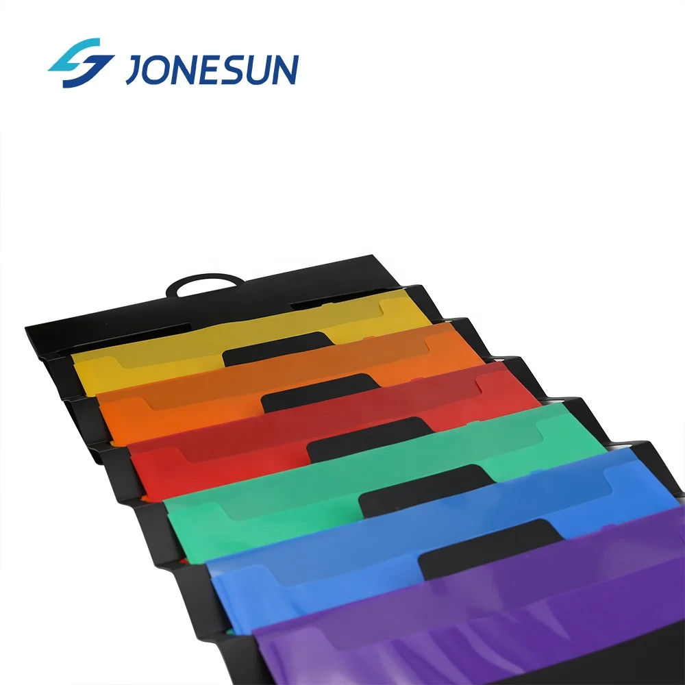 
wholesale 7 pockets PP plastic hanging wall file folder magazine organizer with handle for office storage 