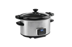 4.0Qt Oval Electric Digital Programmable stoneware Slow Cooker crock pot with Locking lid