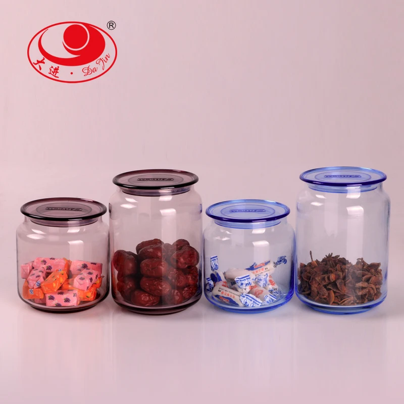 Airtight Clamp Lids Pack Large Kitchen Canisters Glass Food Storage Jars for Flour Cereal Coffee Pasta and Canning