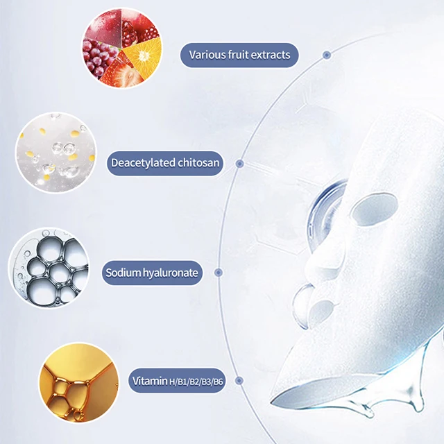2021 Upgrade Version Various Extracts Lightening Conditioning Moisten And Soften Whitening Fruit Facial Sheet Mask For Skin Care