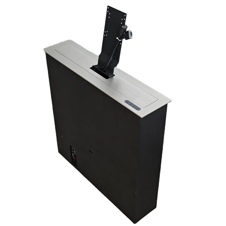 Automatic Table Hidden lcd lift With 24 inch LED Screen/Pop Up Computer Screen Lifting System