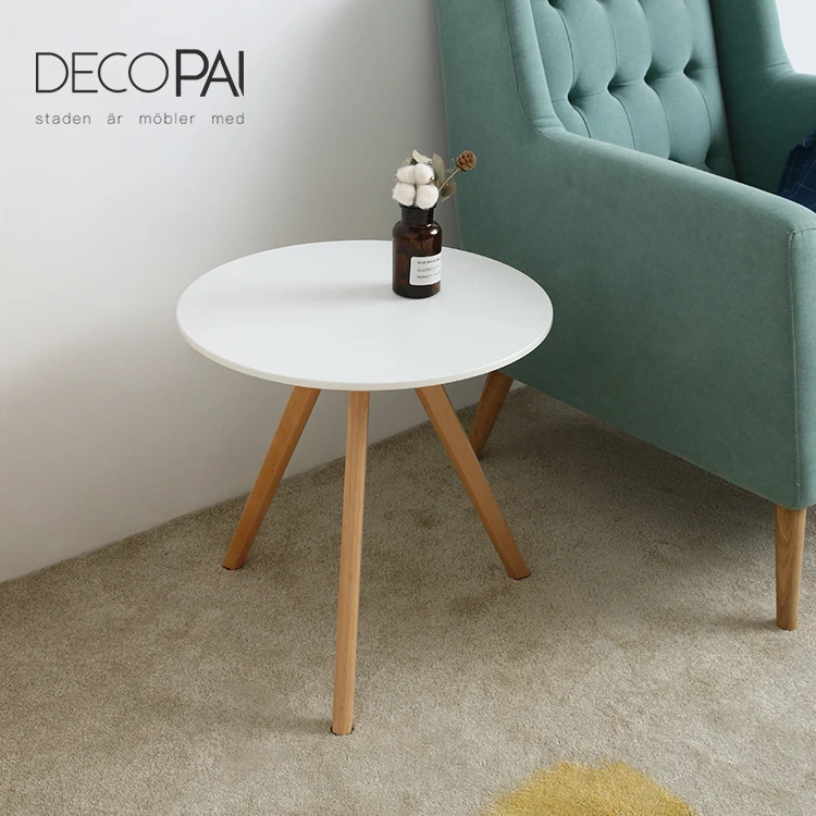 Nordic tea table furniture modern creative small round tea bedside table sofa corner table