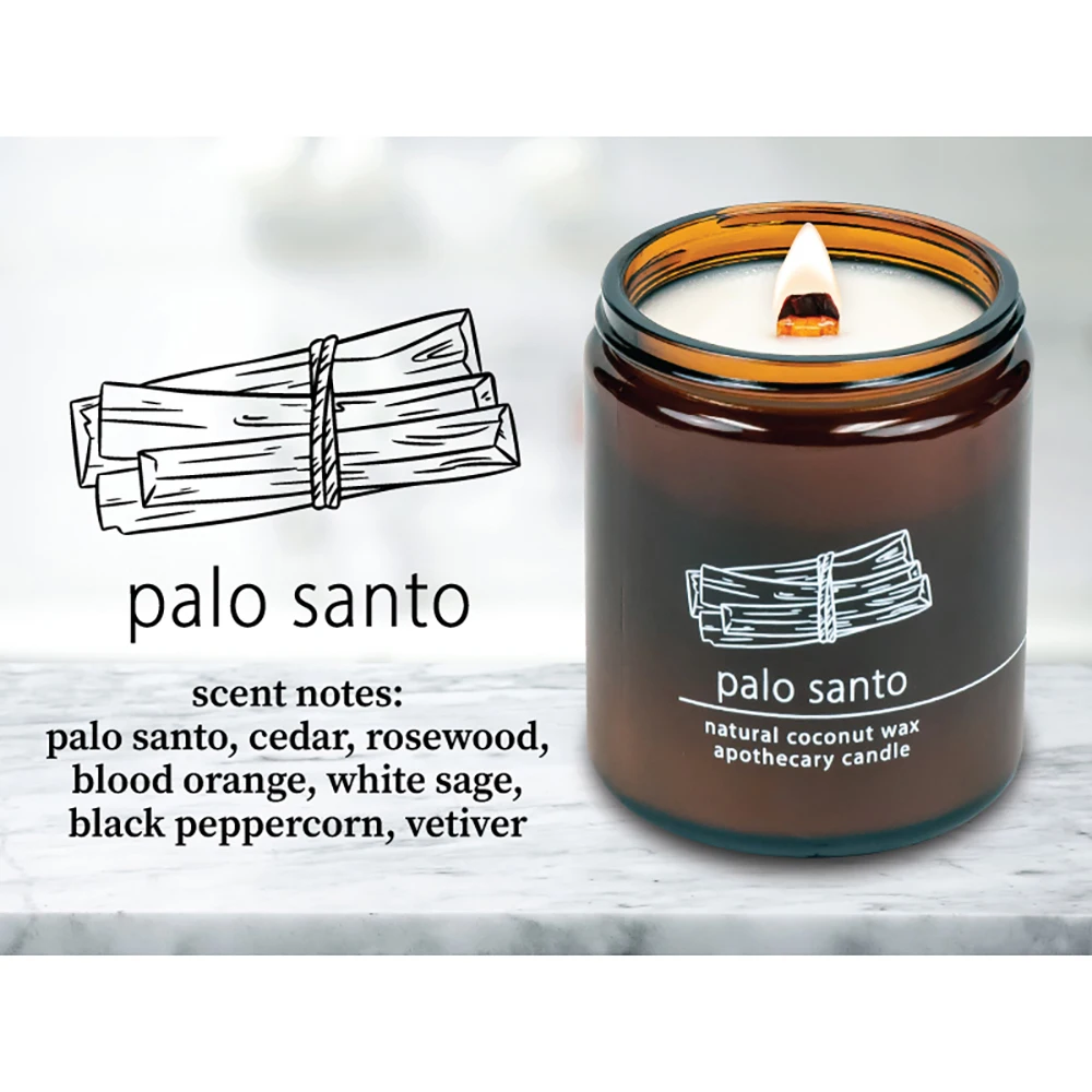 Luxury Long Time Blood Orange Burning Natural Coconut Wax Apothecary Scented Candles