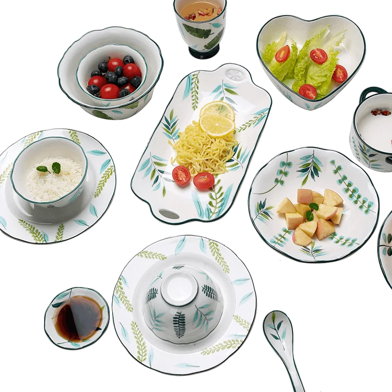 2021 new arrival wholesale price vajilla china dinnerset porcelain ceramic tableware for hotel and home usage