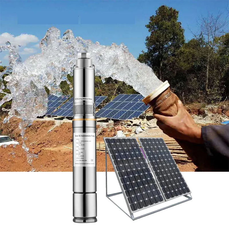 24v Dc Screw Submersible Solar Well Pump Pumping Water Pump For Agriculture Irrigation