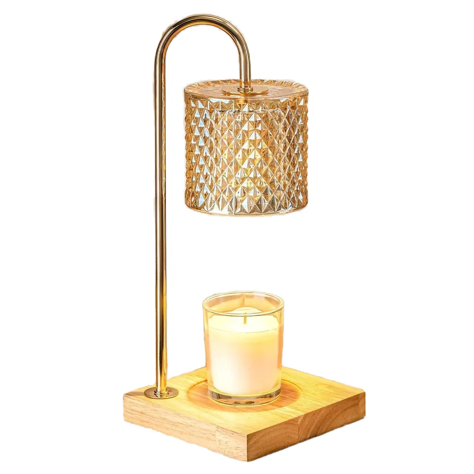 Hot Selling Artistic Sense Metal Disk Candle ROHS Warmer Control Dimming LED Candlestick Table Lamp for Outing Mate
