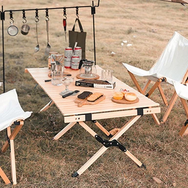 2021 оптовая цена складной деревянный стол для кемпинга