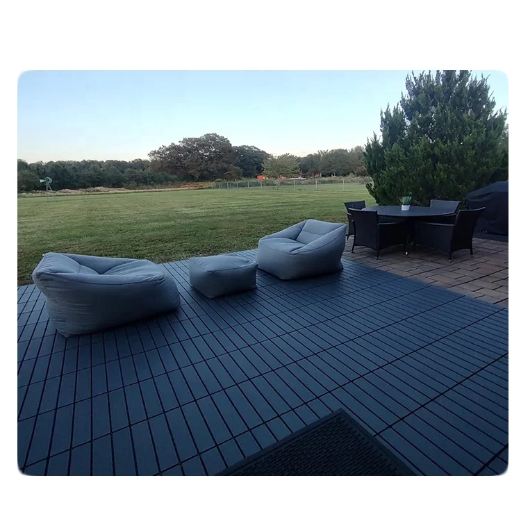 Balcony Garden Terrace Splicing Decking Floor Interlocking Plastic Deck Tiles