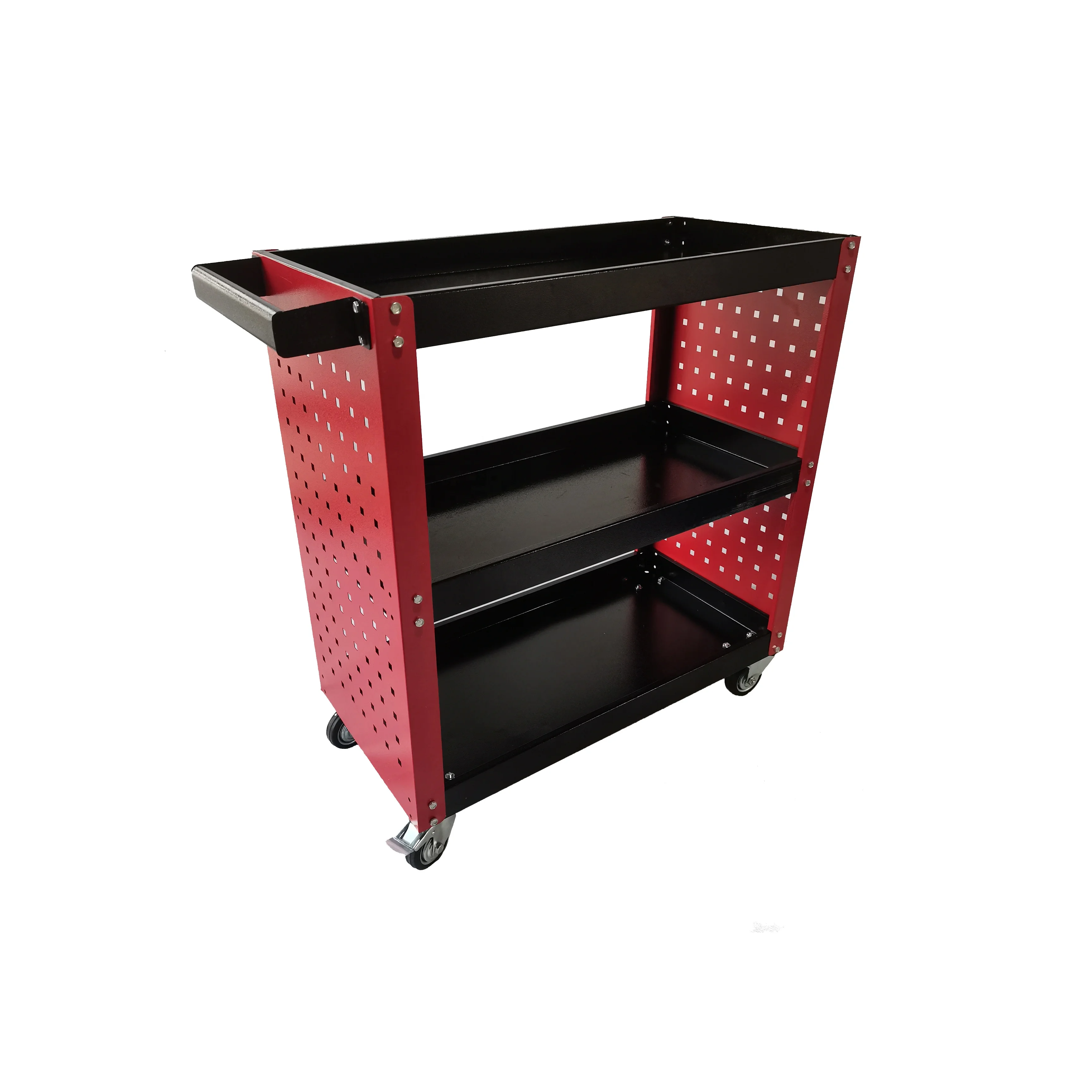  Heavy duty red black tool cabinets storage for