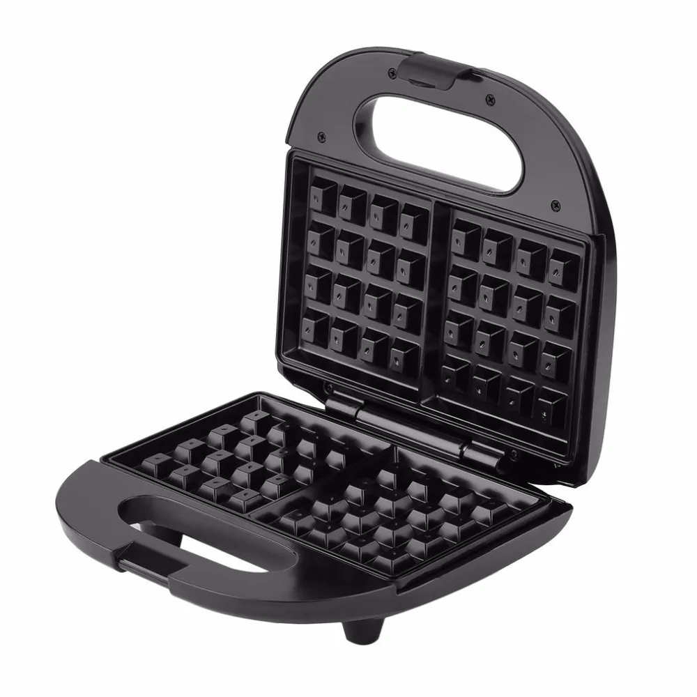 Electric Non-Stick Belgian Waffle Maker Iron Breakfast Sandwiches Snacks Burgers 2 Slice Sandwich Maker