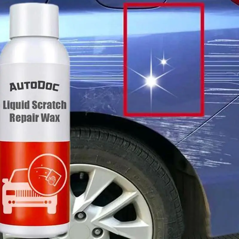 Car Scratch Repair Liquid Remove Stain Scratch Repair Agent No Trace Car Polish Cleaning Tool Liquid Scratch Repair Wax