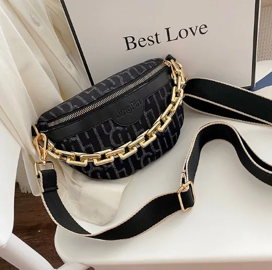 Wholesale Fanny Pack Women Pu Leather waterproof cash register business bag Fashion Waist Bag