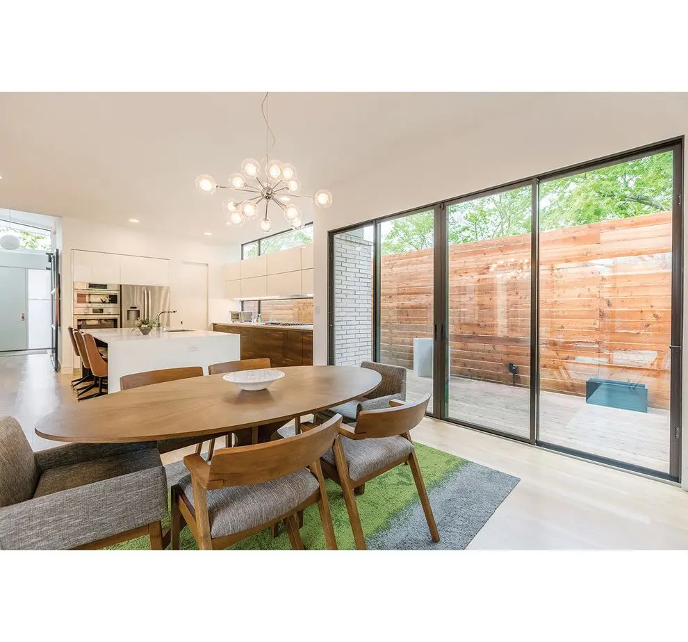 Sliding Tilt And Turn Frameless Aluminium Tempered Glass Window And Doors