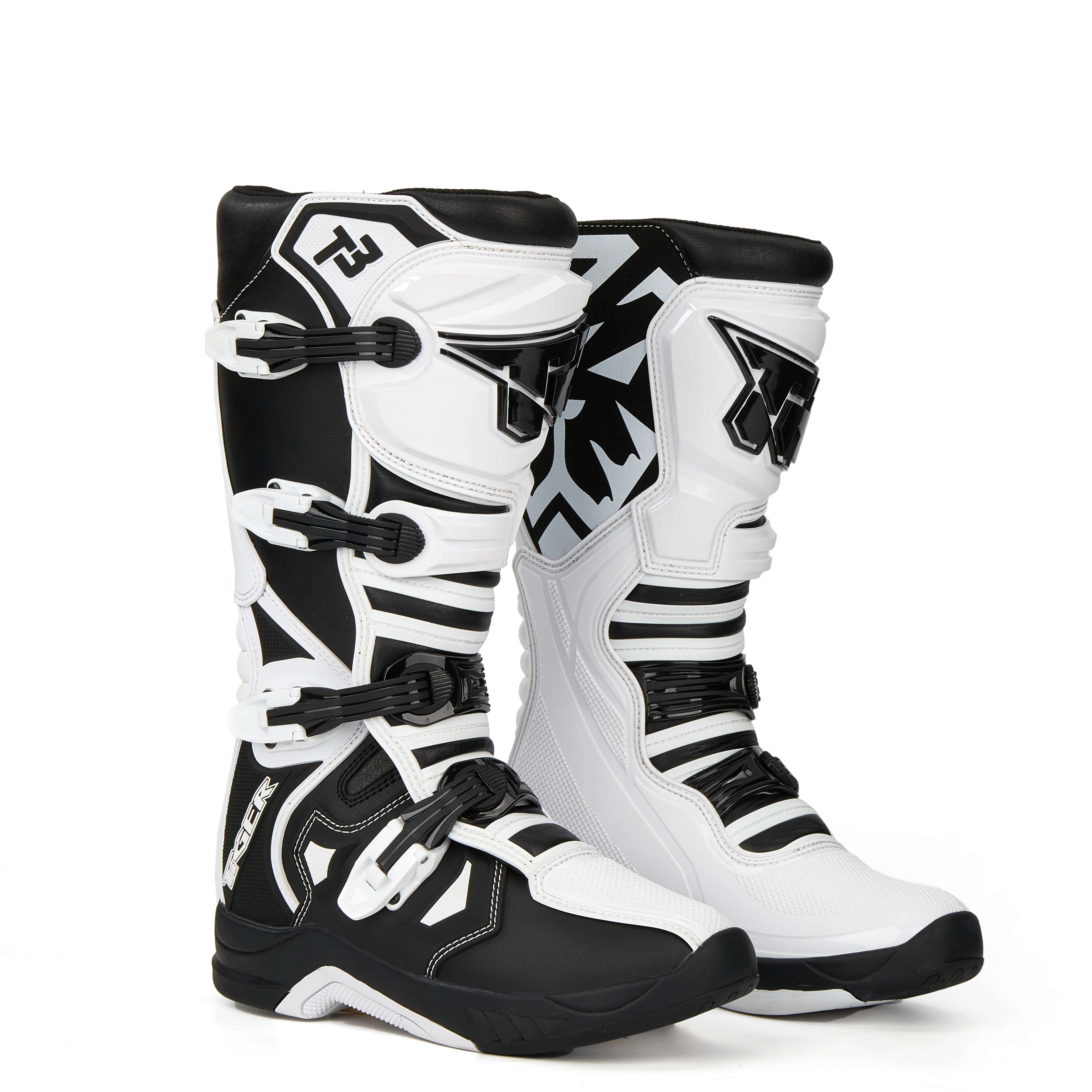 2023 New T3 Tiger TR Wear Resistant Motocross Riding Boots Men Motorcycle Off Road ATV Downhill Knee high Racing Boots Shoes