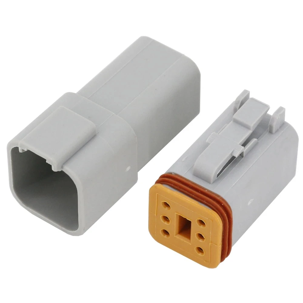 Hot sale 6 pin DT04 6PDT06 6S car connector waterproof wire electrical connector plug male   female strap terminal (1600543903787)