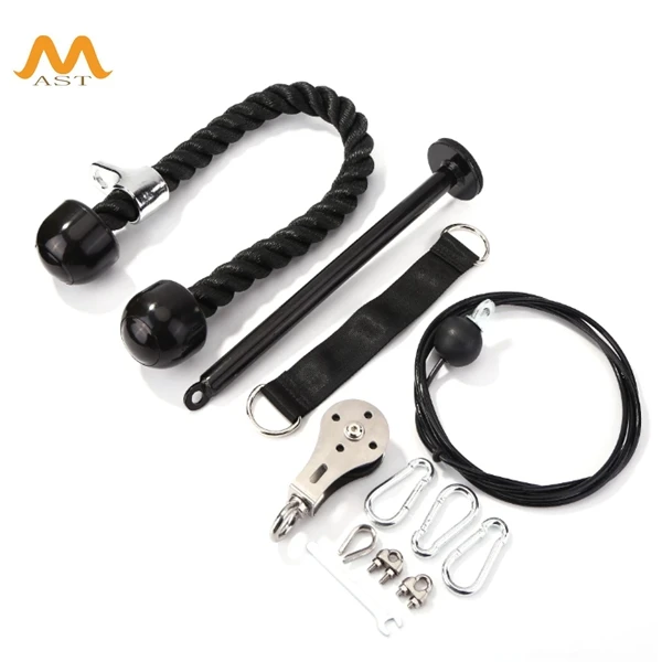 Фитнесс-ролик набор для самостоятельной сборки регулируемая длина Трицепс силовых тренировок запчасти домашнего тренажерного