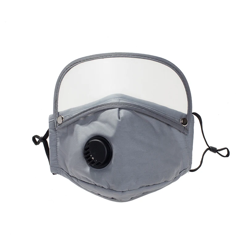 Protective Eye Shield Safety Goggles Face Masks Reusable Fabric Cotton Mask Adult PM2.5 Anti Dust Haze Windproof Mouth Mask