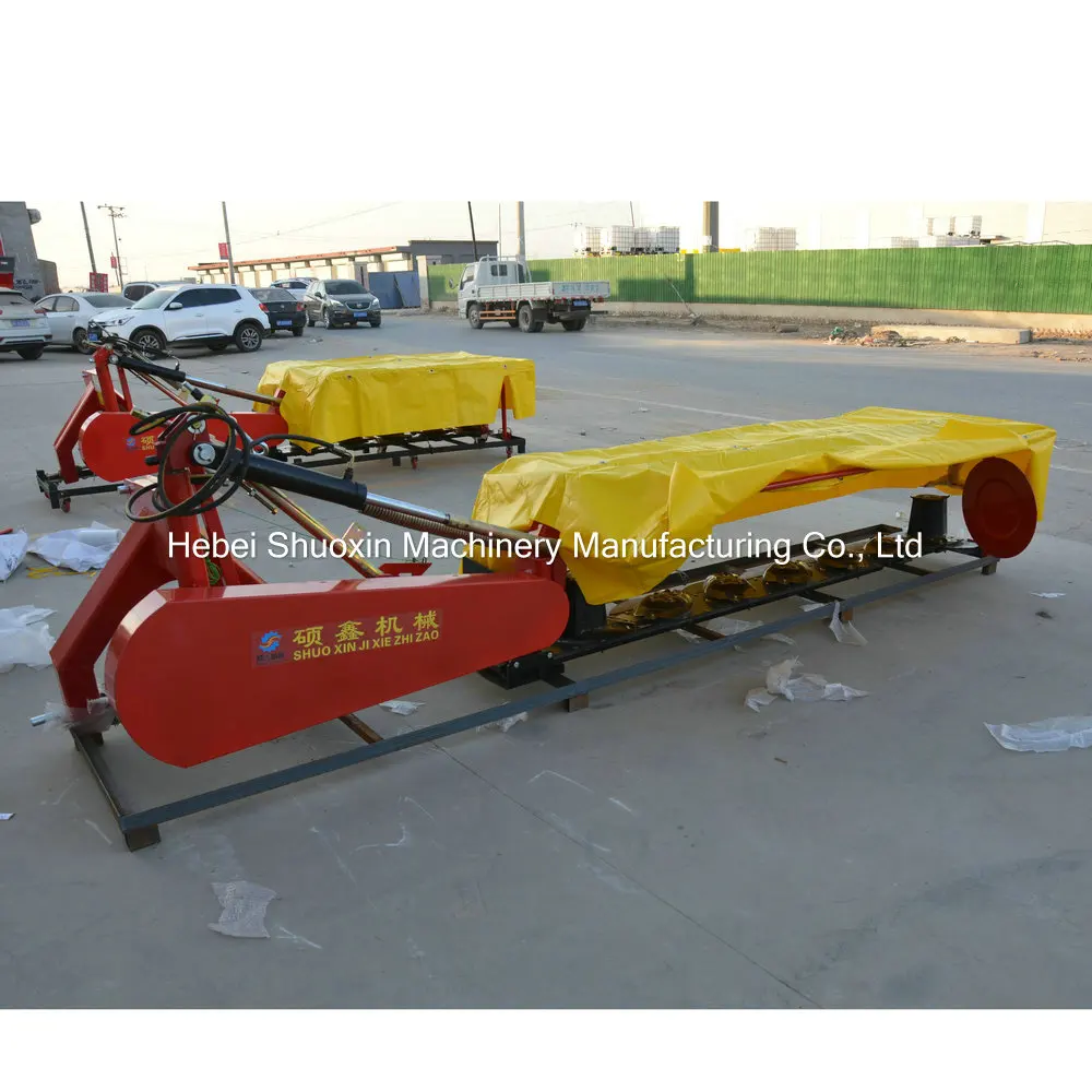 ShuoXin agricultural machine 4 5 6 7 discs finger wheel pasture grass cutting rotary disc tractor PTO mower
