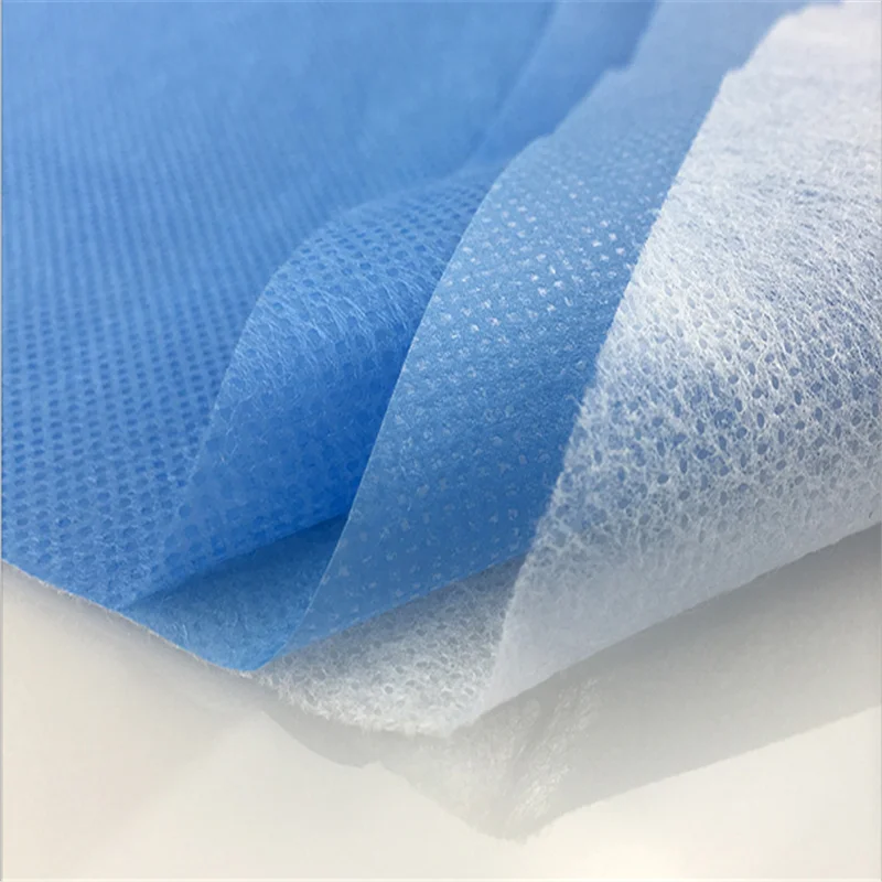SMS SMMS SSMMMS Nonwoven Fabric 100% Polypropylene SMS Non Woven Fabric Manufacturer Jumbo Roll