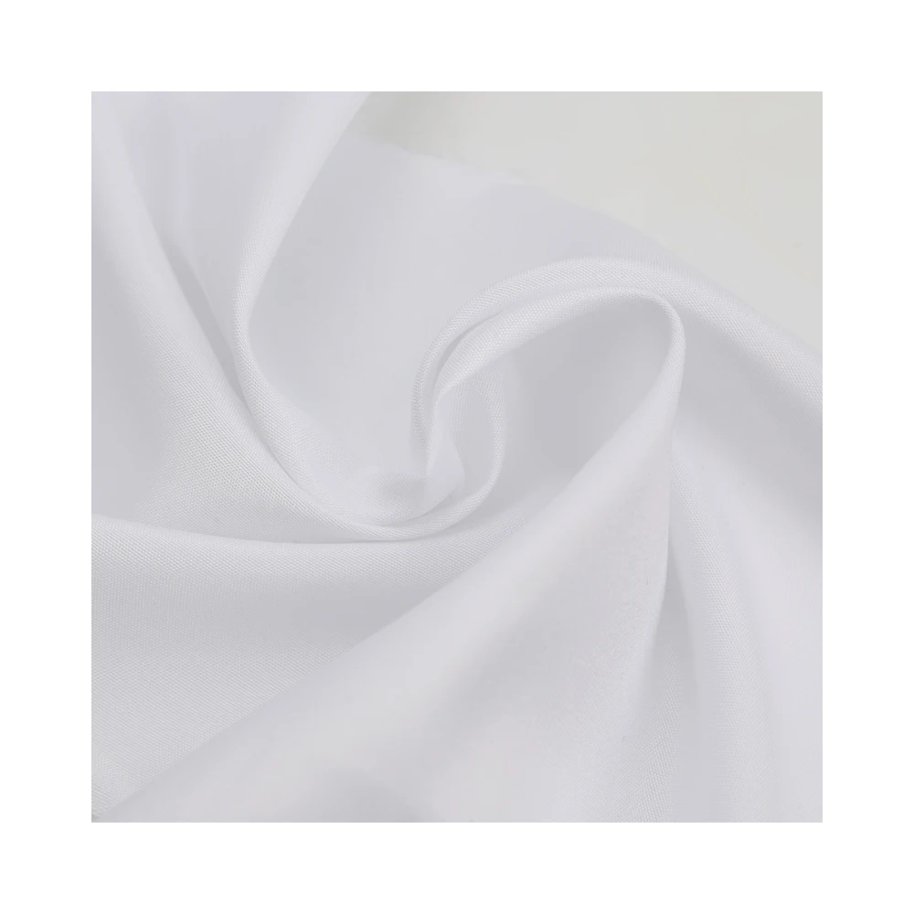 100%Microfiber polyester fabric for bed set pongee fabric white home textile fabric 90gsm