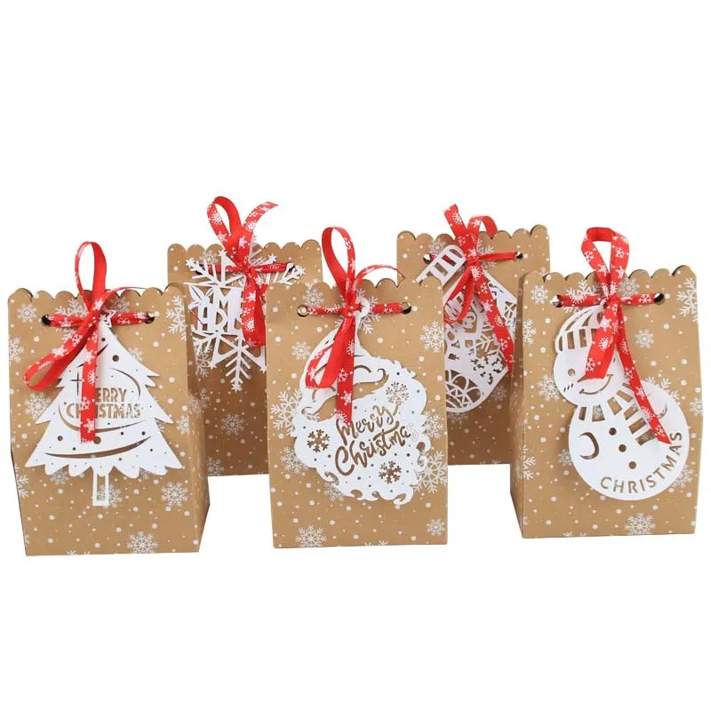 Christmas Tree Snow Sock craft gift  candy paper bag