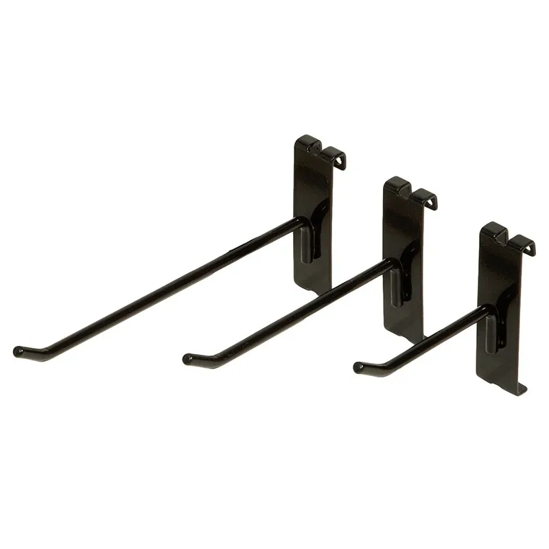 Easy Assembly Factory Price Supermarket Black Retail Grid Wall Jewelry With Wire Mesh Display Hooks